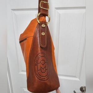 Marino Orlandi crossbody leather big bag